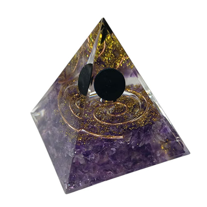 Pirámide Orgonita Con Mineráles 5 Cms Aprox 400202371-003A