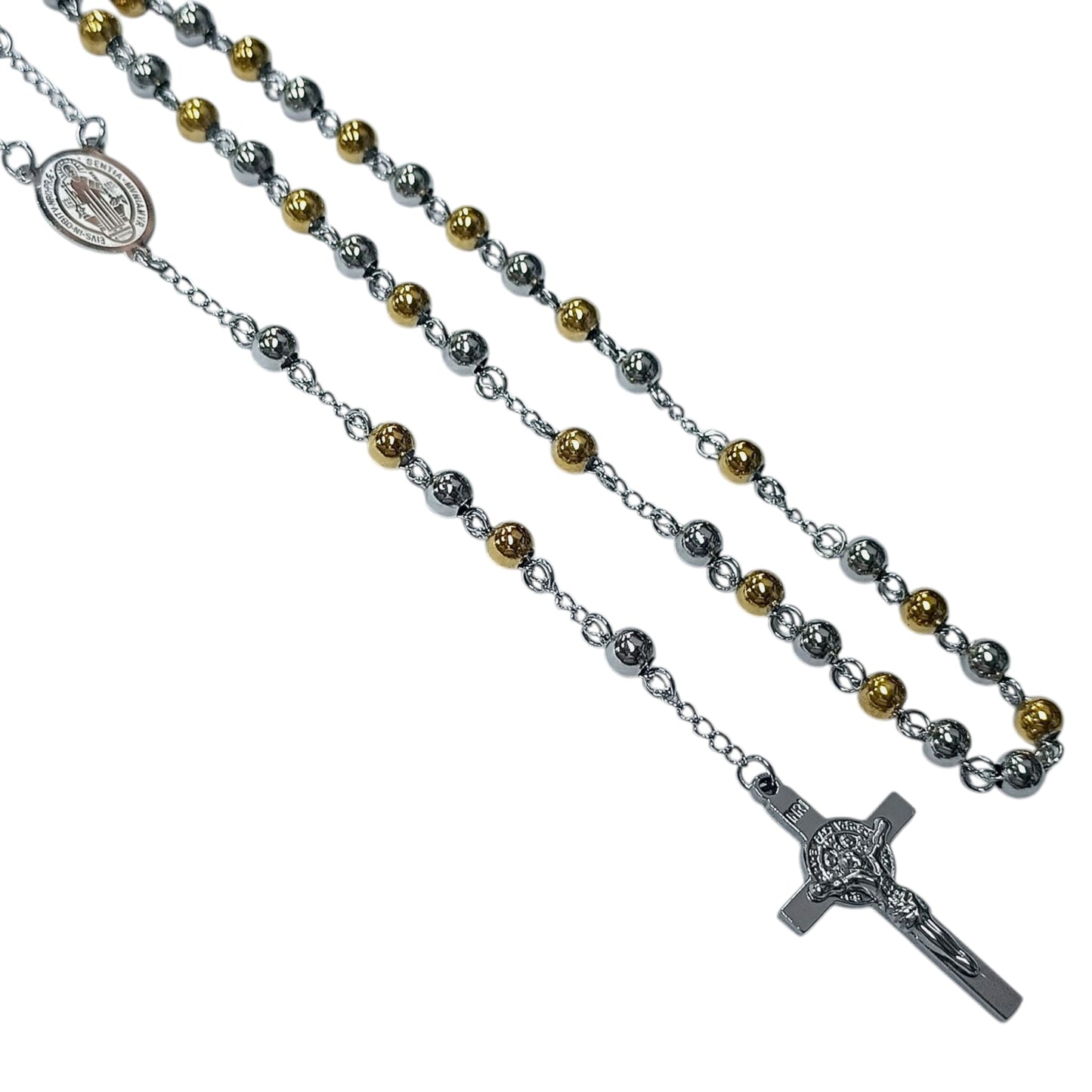 Collar Acero Rosario Bolas 6 mm 600103619