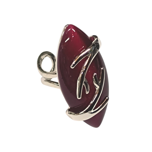 Anillo Adaptable Ojo De Gato Metal Baño Rodio ref 7