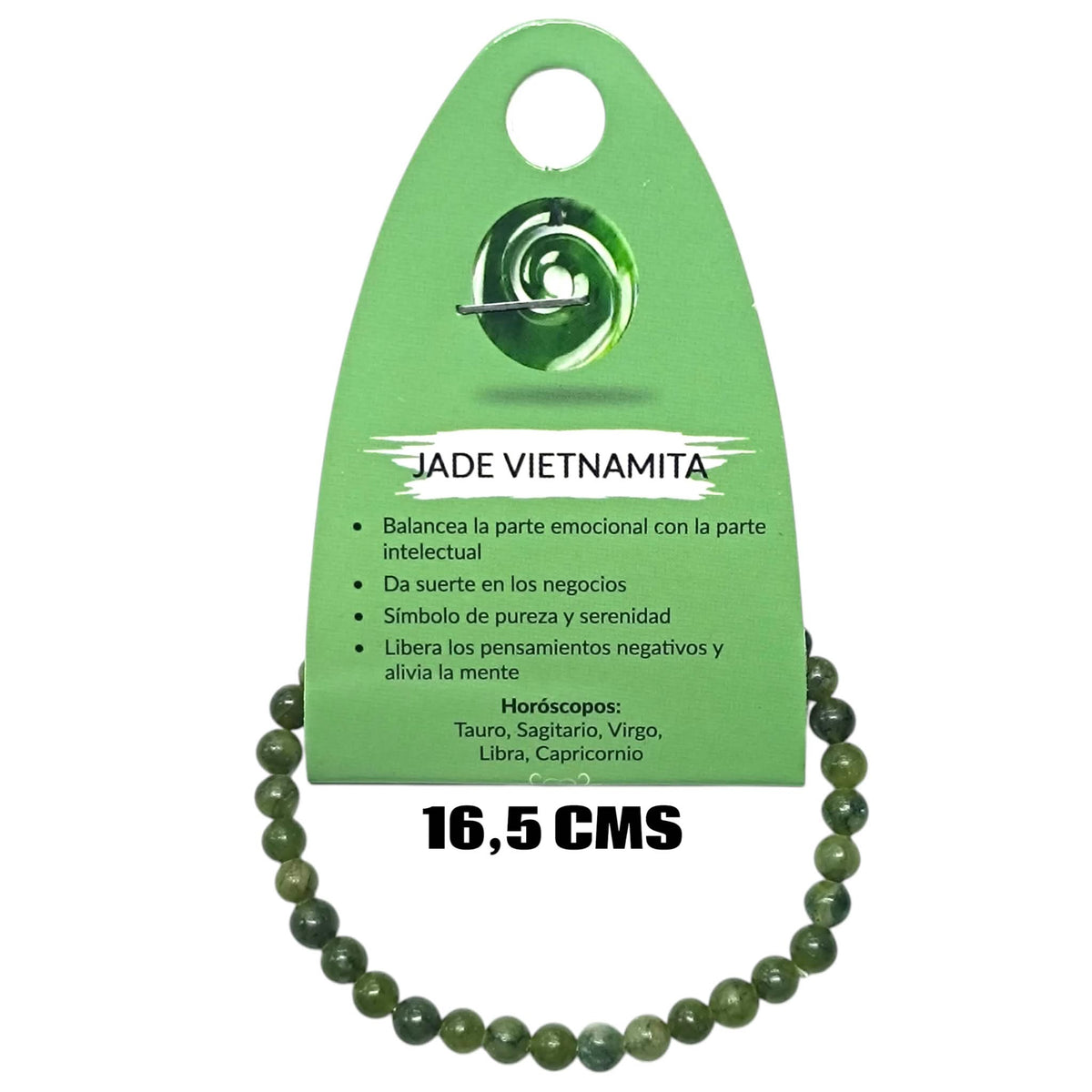 Pulsera Elastica Infantil 16,5 Cms Aprox Piedra Jade Vietnamita 4 mm 600104509-44