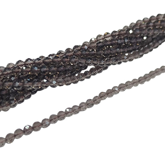 Tira Facetada 4 mm Cuarzo Ahumado 40564 Ref 40564