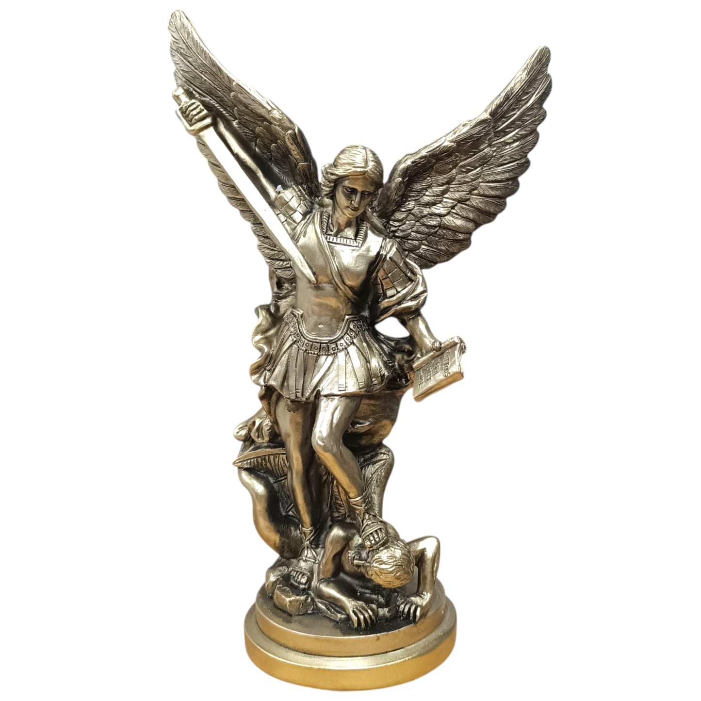 Figura Arcangel San Miguel 30 Cms Aprox Color Dorado 600104408