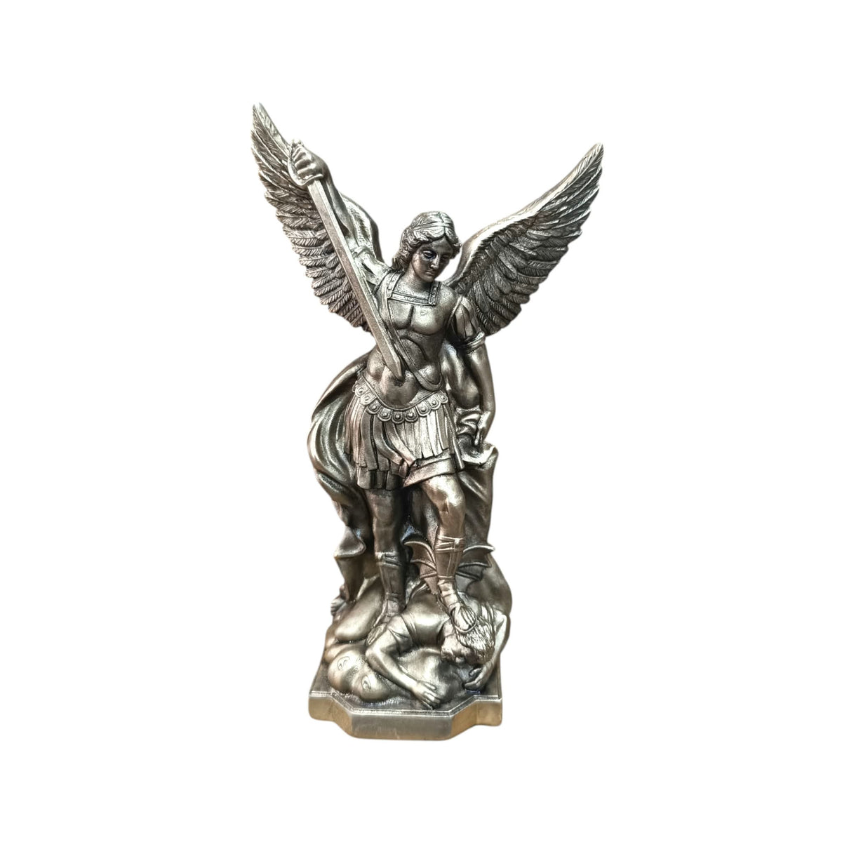 Figura Arcangel San Miguel 22 Cms Aprox Color Dorado 600104491