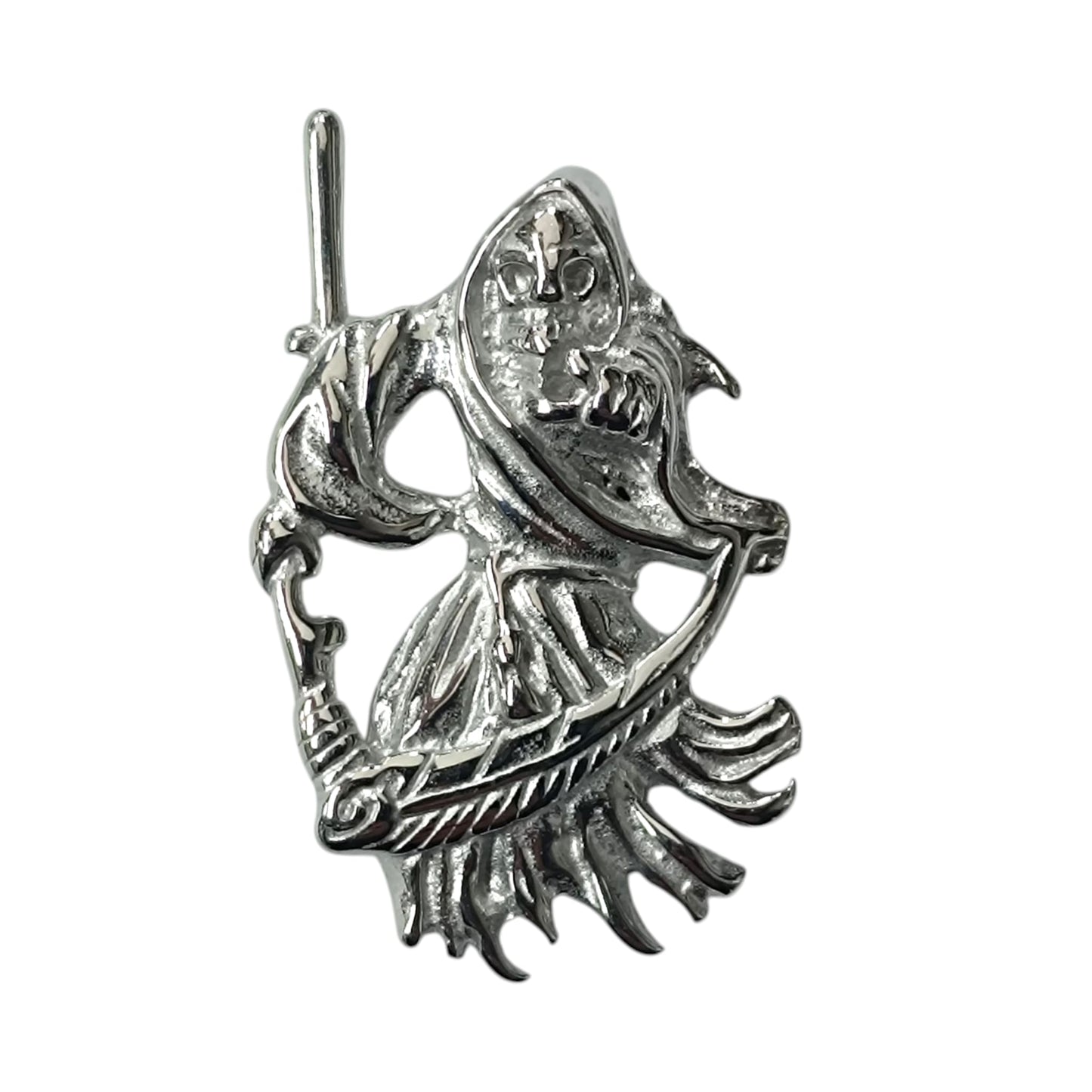 600104129-03 Colgante Acero Santa Muerte 45 mm