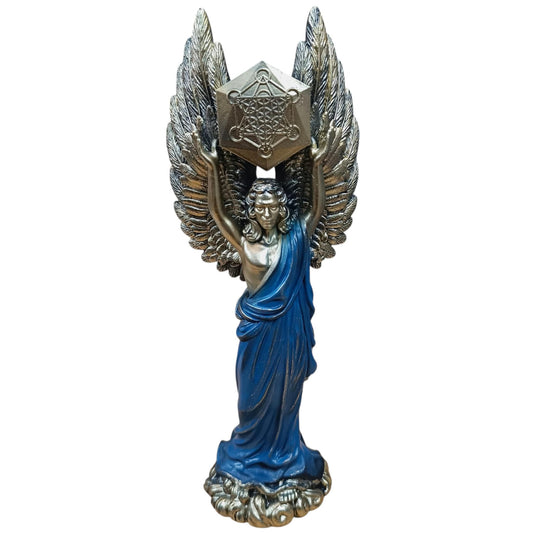 Figura En Resina Diosa Metratón 27 Cms Aprox Color Azul REF 600104490