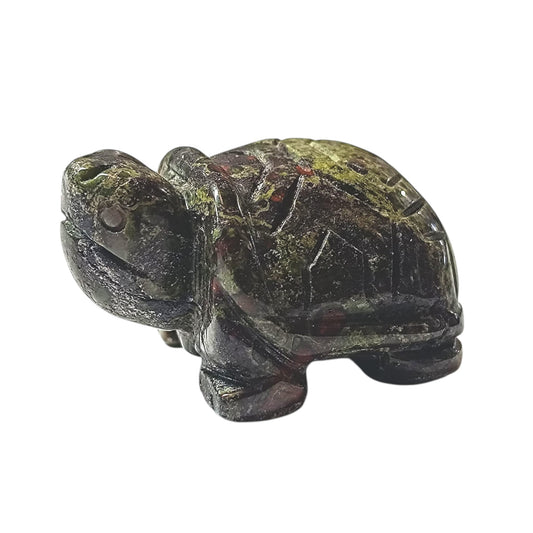 Tortuga Tallado Piedra Sangre De Dragon 5 Cms Aprox  (La Pieza Puede Ser Diferente A La Foto) Aprox Ref: 1114