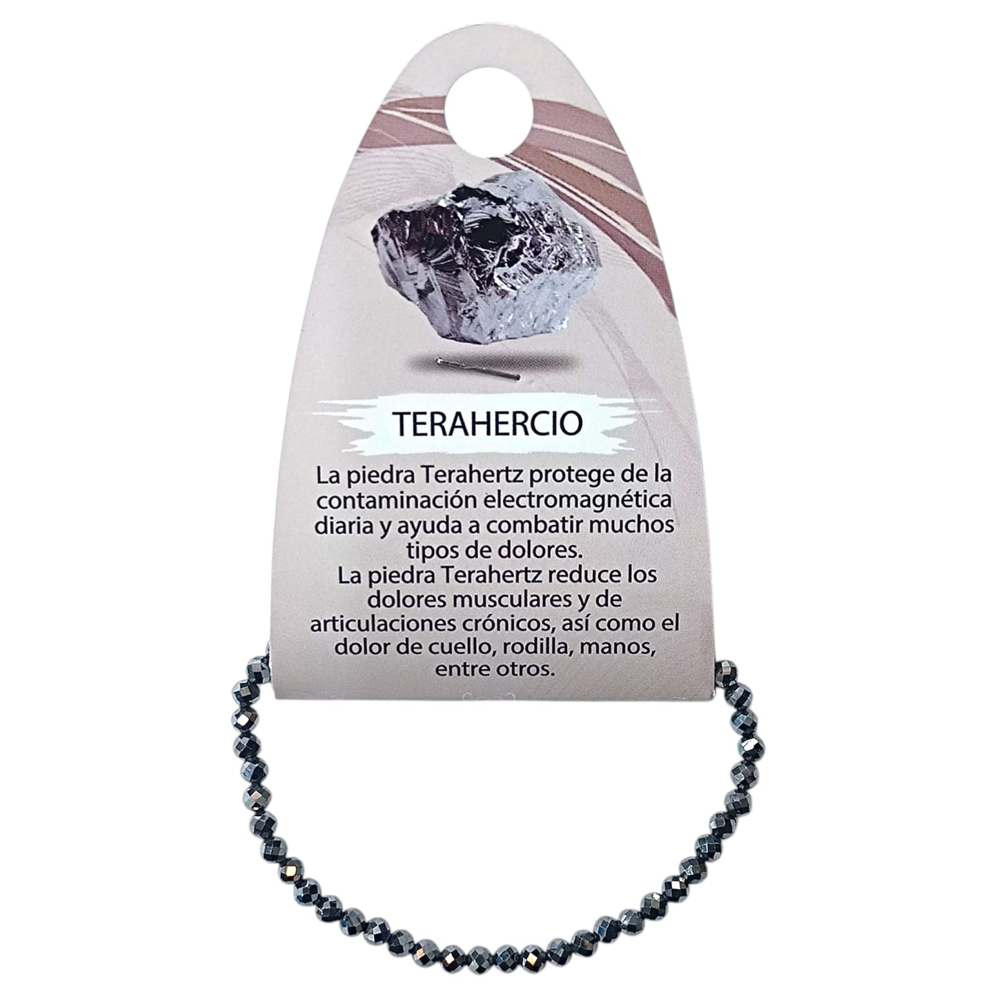 Pulsera Facetada Infantil Piedra Terahercio 3 mm 15,5 Cms Aprox 600604286