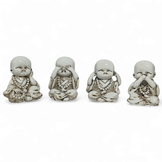 Juego Figura En Resina Buda Bebe 4 Unidades 5 Cms Aprox 600103946