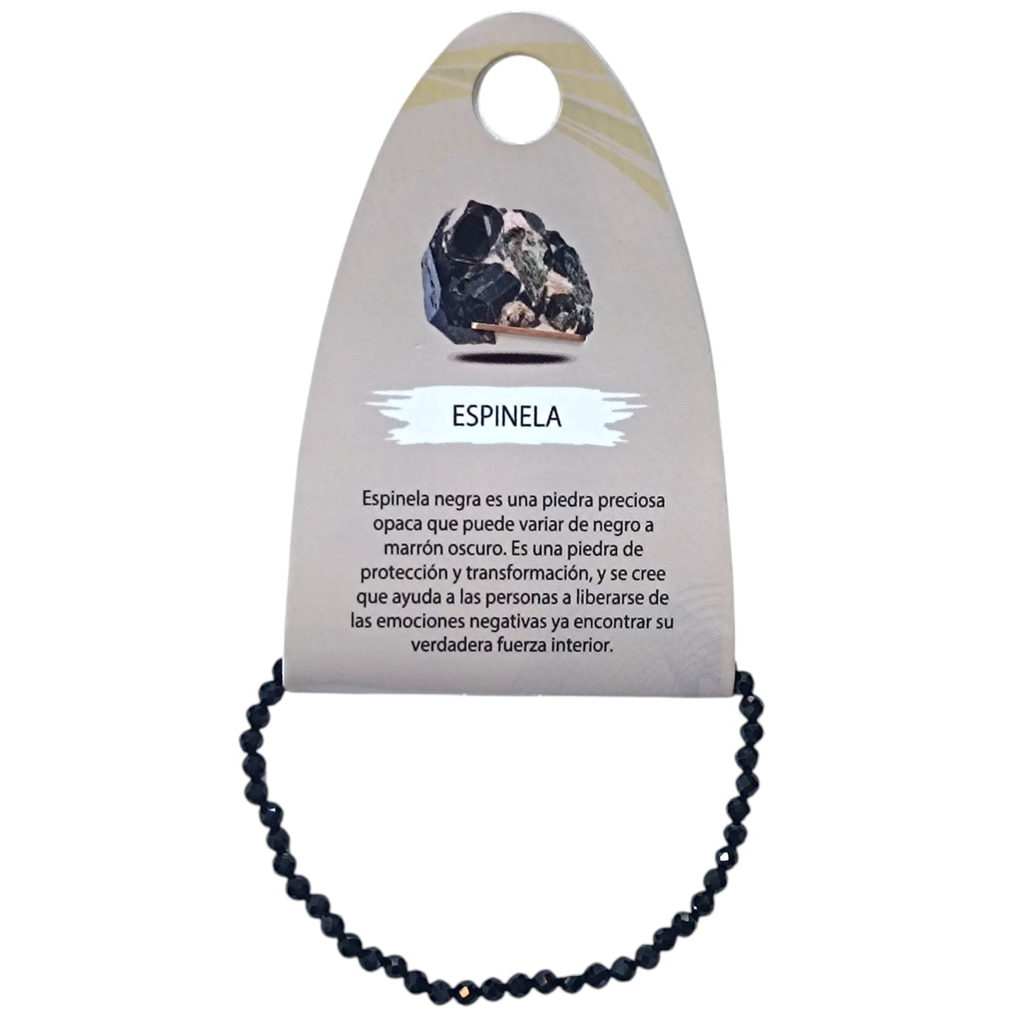 Pulsera Facetada Infantil Espinela 3 mm 15,5 Cms Aprox 600604274