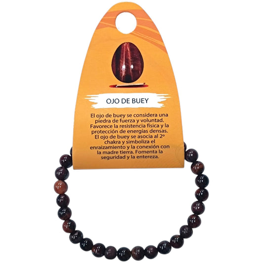 Pulsera Piedra Natural Ojo De Buey 6 mm 37617-48