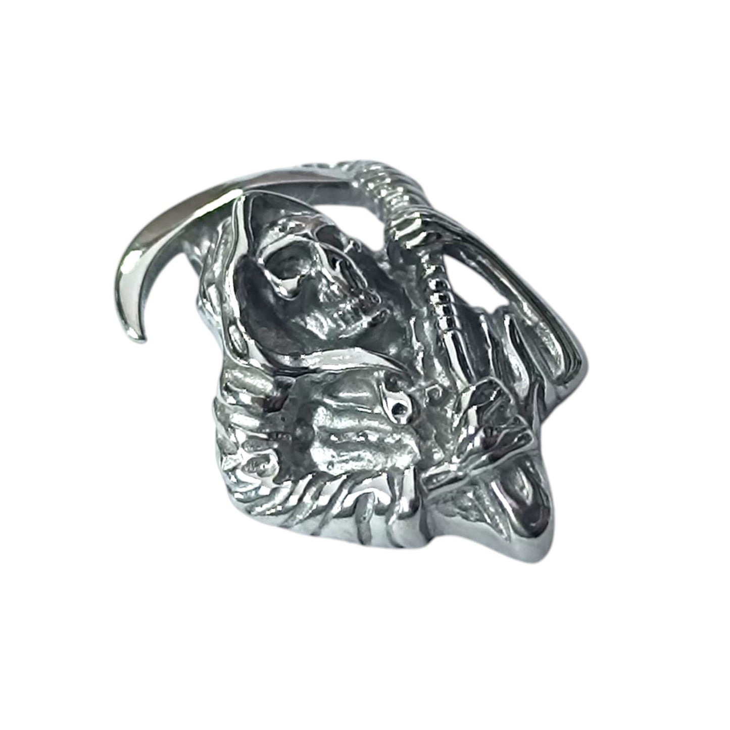 600104129-01 Colgante Acero Santa Muerte 33 mm