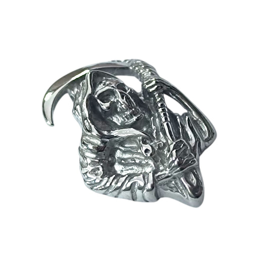 600104129-01 Colgante Acero Santa Muerte 33 mm