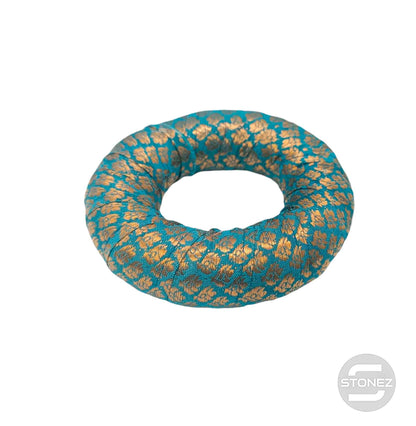 10081 Cojin Base En Celeste 12 Cms Aprox Para Cuenco Tibetanos - stonez