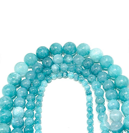 40705 Tira Cuentas Piedra Natural Cuarzo Azul En 8 mm