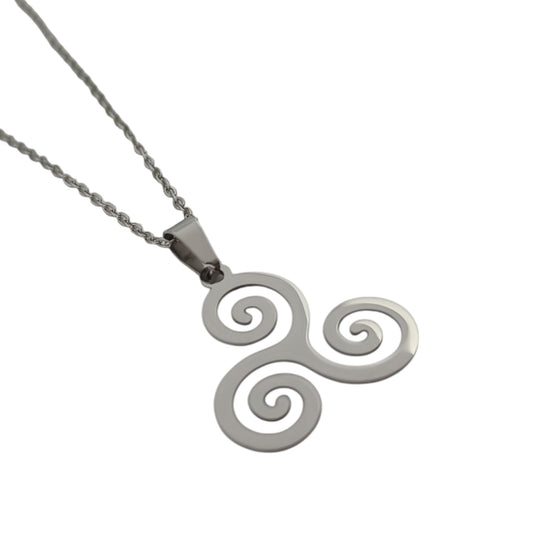 600103600-06 Collar Acero Trisquel Cadena 40+5 Cms