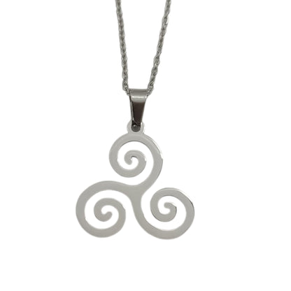 600103600-06 Collar Acero Trisquel Cadena 40+5 Cms