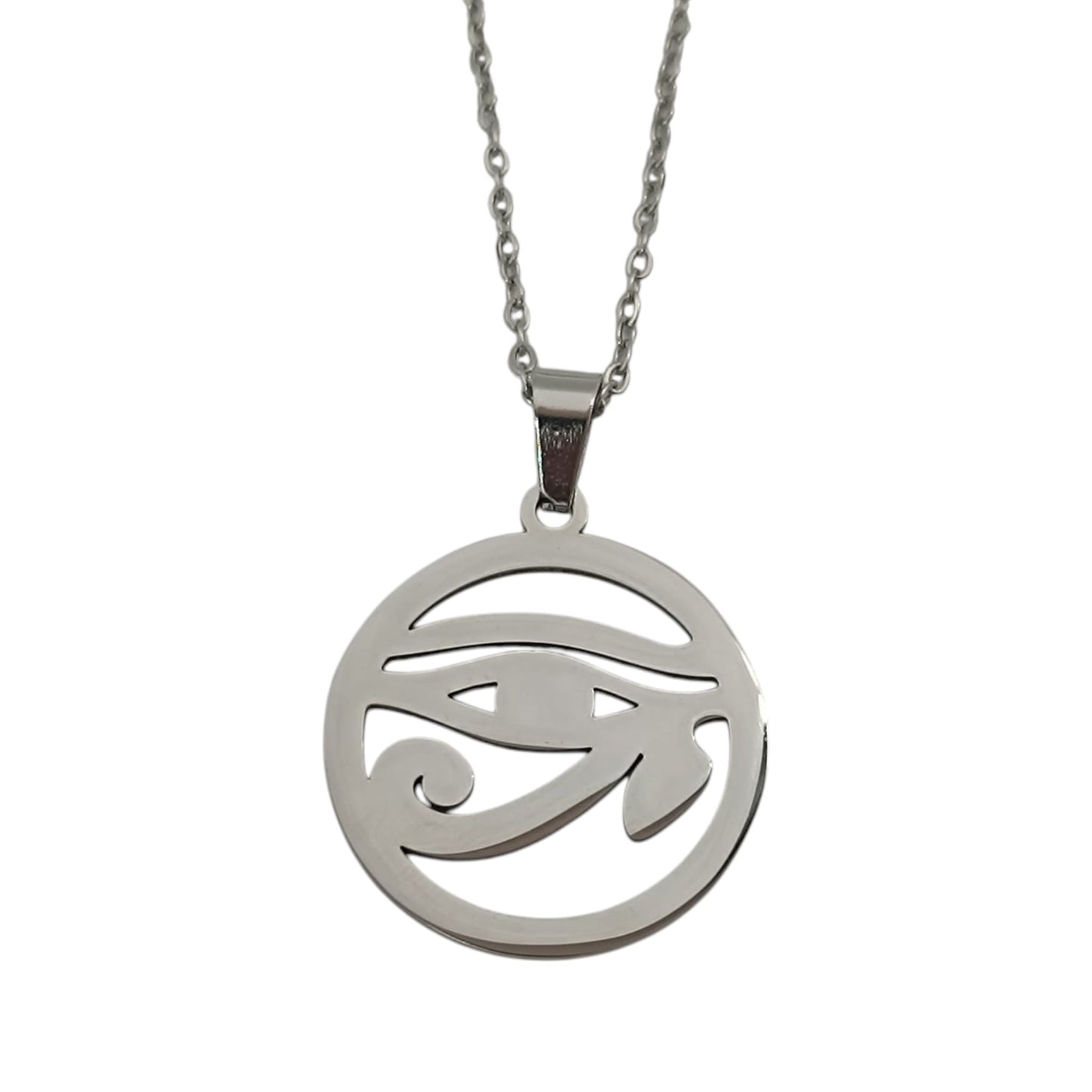 600103600-09 Collar Acero Ojo De Horus Cadena 40+5 Cms