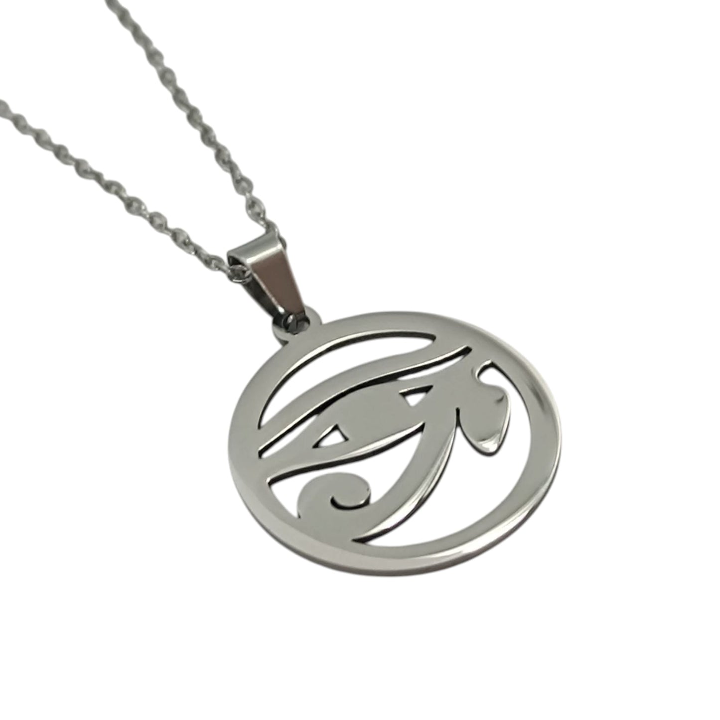 600103600-09 Collar Acero Ojo De Horus Cadena 40+5 Cms