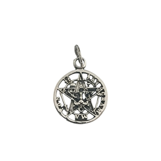 500303932 Colgante De Plata 925 Tetragramaton 14 mm Aprox