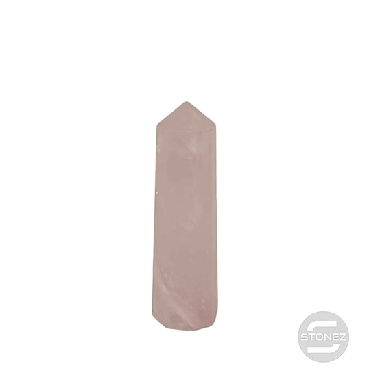 1114 Obelisco De 6,5 cm Aprox Cuarzo Rosa 0.040 gramos PC N3