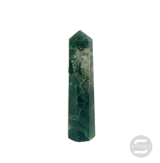 1114 Obelisco De 9,5 cm Aprox Fluorita Verde 0.115 gramos PC N2