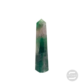 1114 Obelisco De 8 cm Aprox Fluorita Verde 0.060 gramos PC N3