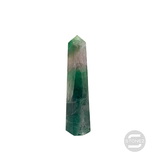 1114 Obelisco De 8 cm Aprox Fluorita Verde 0.060 gramos PC N3