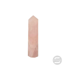 1114 Obelisco De 7,5 cm Aprox Cuarzo Rosa 0.050 gramos PC N2