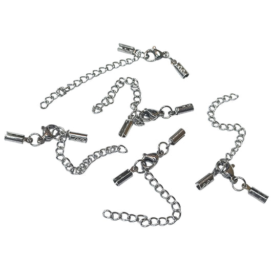 Paquete 5 Juego Cierre Acero Conector Con Cadena Extension Ref: 49935