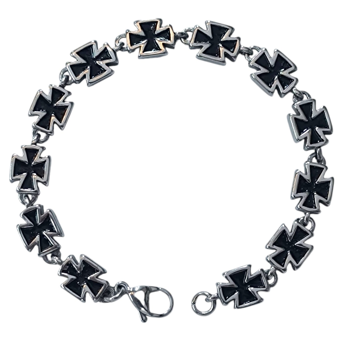 Pulsera Acero Cruz 22 Cms Cierre Mosqueton 400104241-08