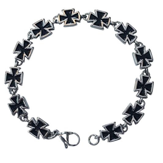 Pulsera Acero Cruz 22 Cms Cierre Mosqueton 400104241-08
