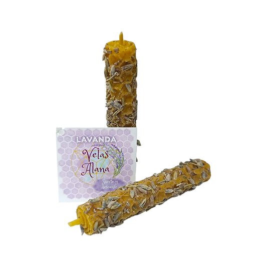Vela Miel Ritualizada de Lavanda – Suerte y Descanso 8 x 1.5 Cms (2 Uds) 61764