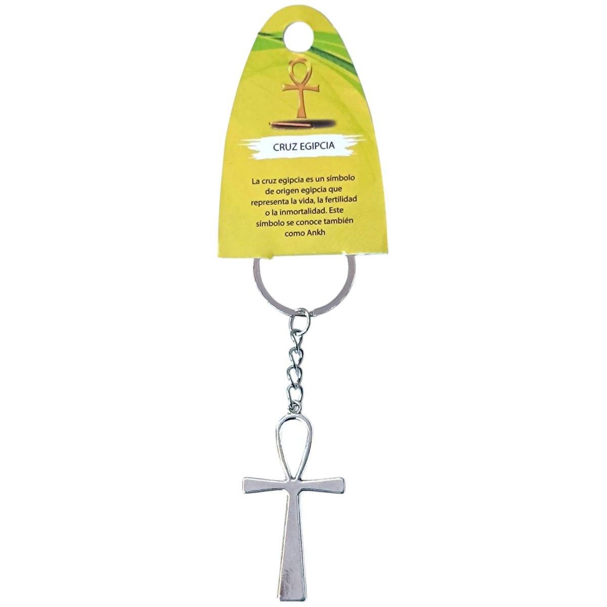 Llavero Cruz Egipcia En Metal Aprox 49690-41