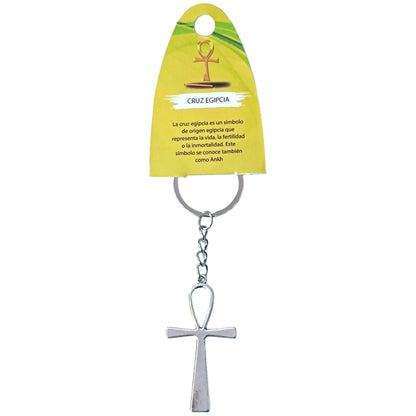 Llavero Cruz Egipcia En Metal Aprox 49690-41