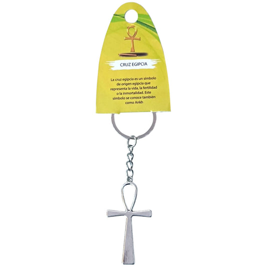 Llavero Cruz Egipcia En Metal Aprox 49690-41