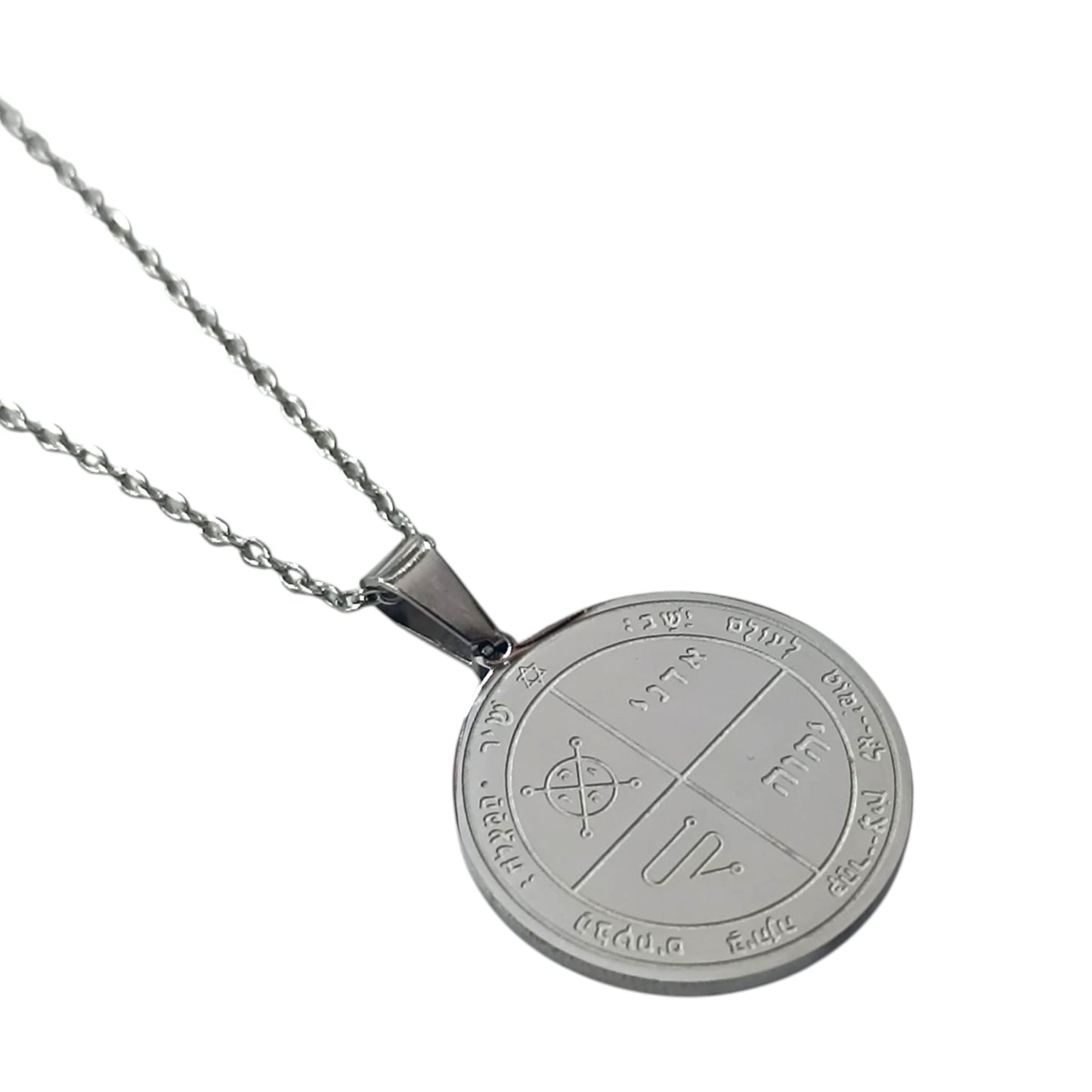 Collar Acero Sello Salomon 25 mm Cadena 42+5 Cms (PROTECCION) 600104016