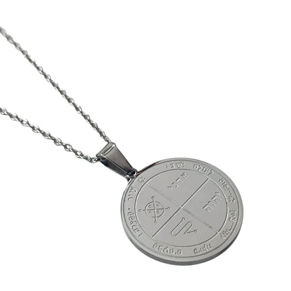 Collar Acero Sello Salomon 25 mm Cadena 42+5 Cms (PROTECCION) 600104016