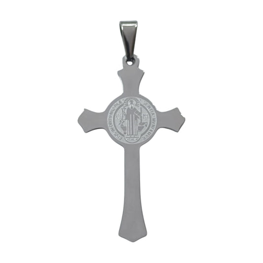 600103451-08 Colgante Acero Dorado Cruz San Benito 50 mm