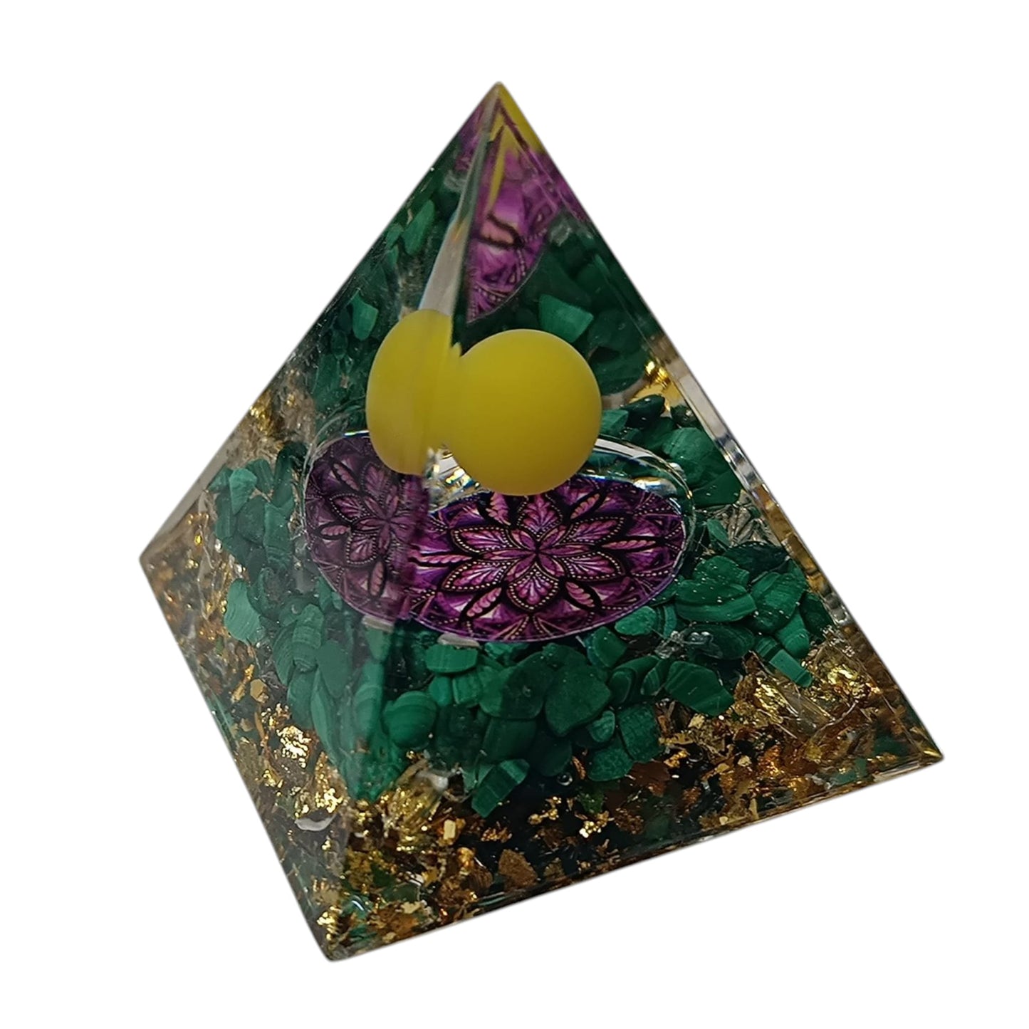 Pirámide Orgonita Con Mineráles 5 Cms Aprox 400202371-001A