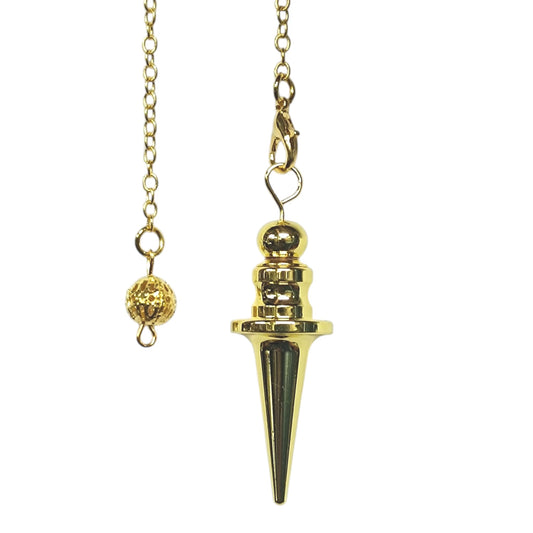 Pendulo Metal Color Dorado Parte Superior Con Rosca Para Testigo 112201003-14