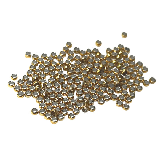 Paquete 200 Uds 2 mm Chafas Acero Dorado Ref: 600103493