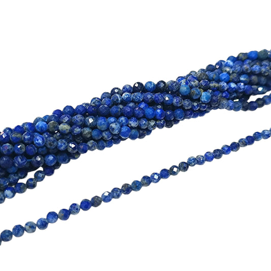 Tira Facetada 4 mm Lapis Lazuli Ref 42114
