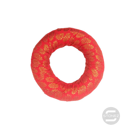 10081 Cojin Base En Rojo 12 Cms Aprox Para Cuenco Tibetanos - stonez