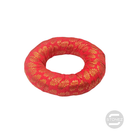 10081 Cojin Base En Rojo 12 Cms Aprox Para Cuenco Tibetanos - stonez