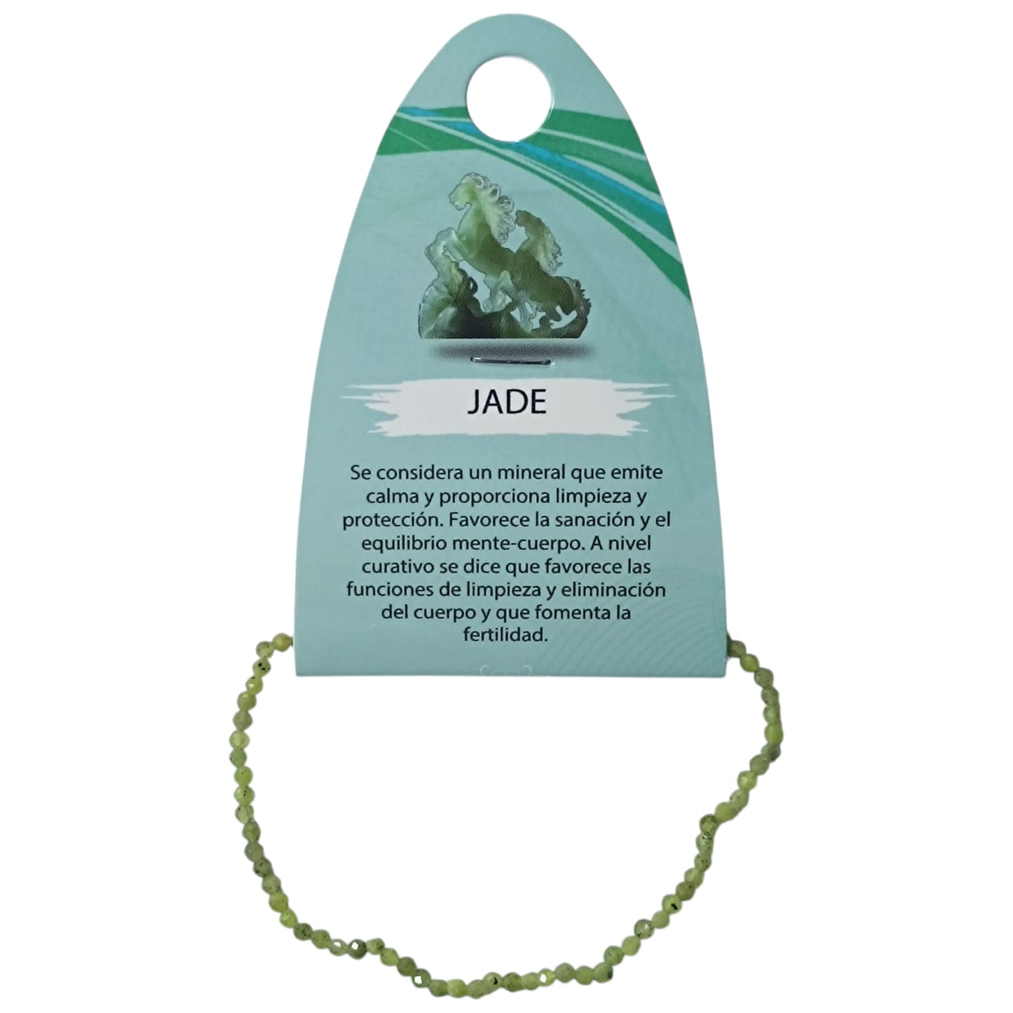 Pulsera Facetada Jade Canada 2 mm