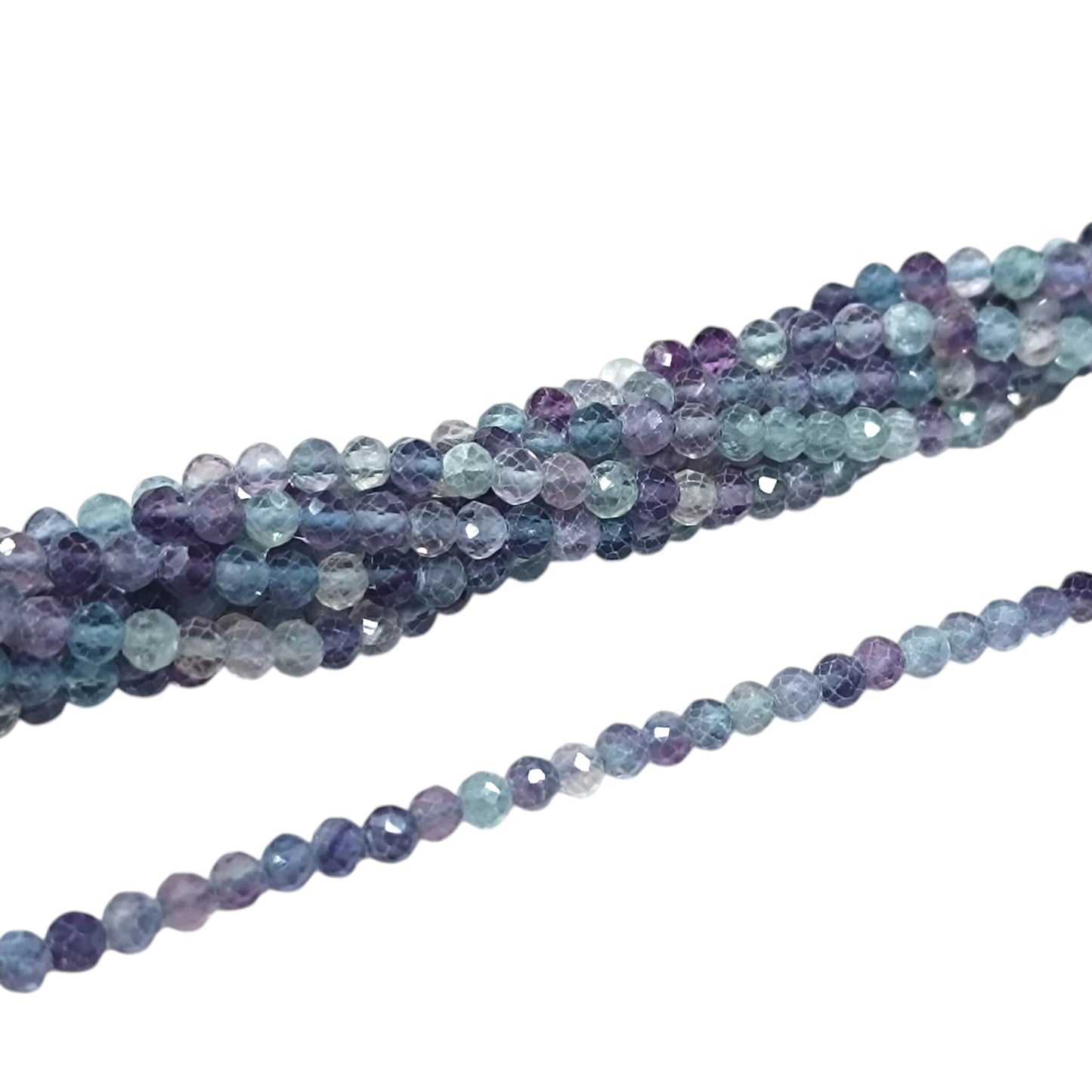 Tira Facetada 4 mm Fluorita Ref 42314