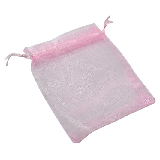 Paquete 100 Bolsas Organza Color Rosa 9x12 Cms Aprox 31795
