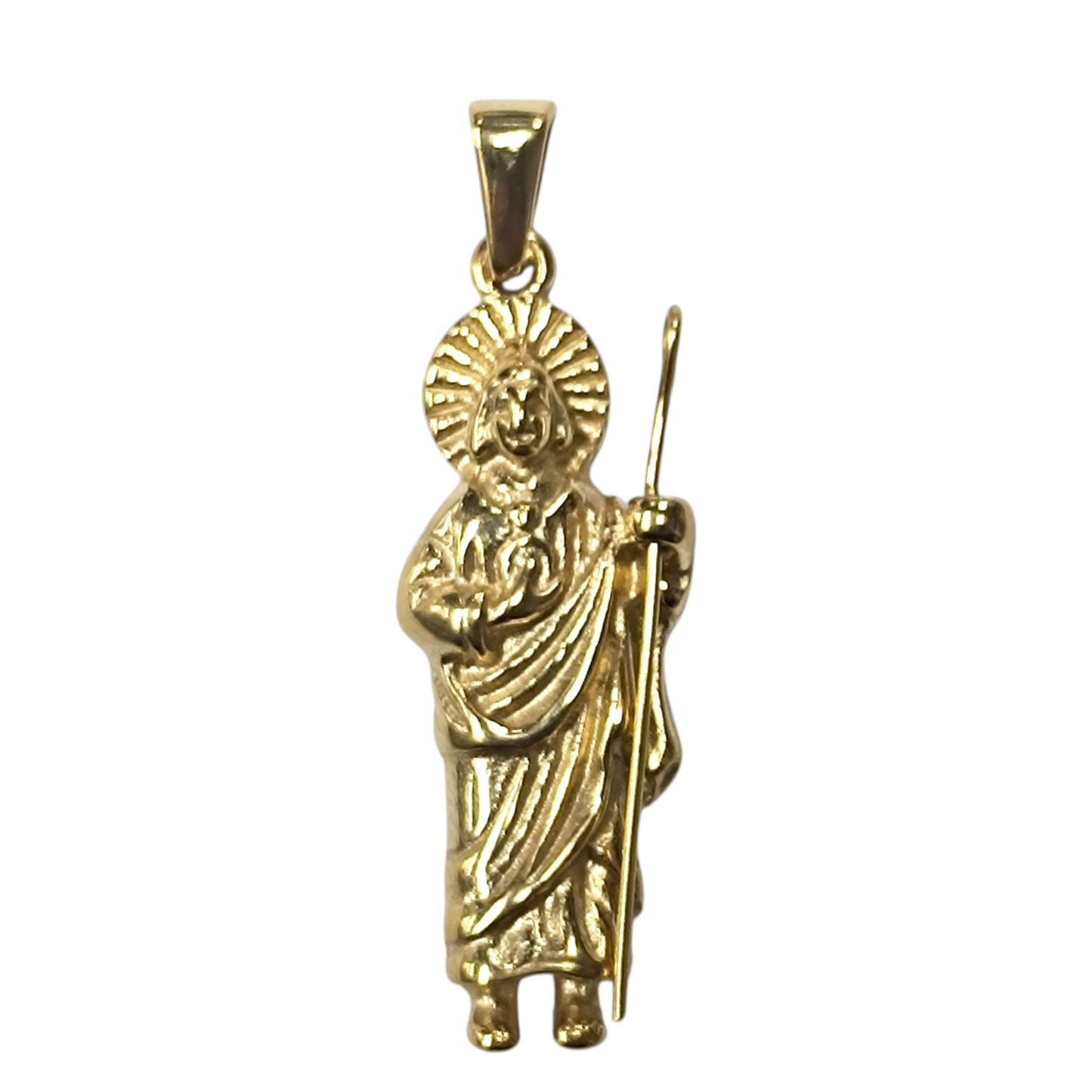 600104128-05 Colgante Acero Dorado San Judas Tadeo 40 mm