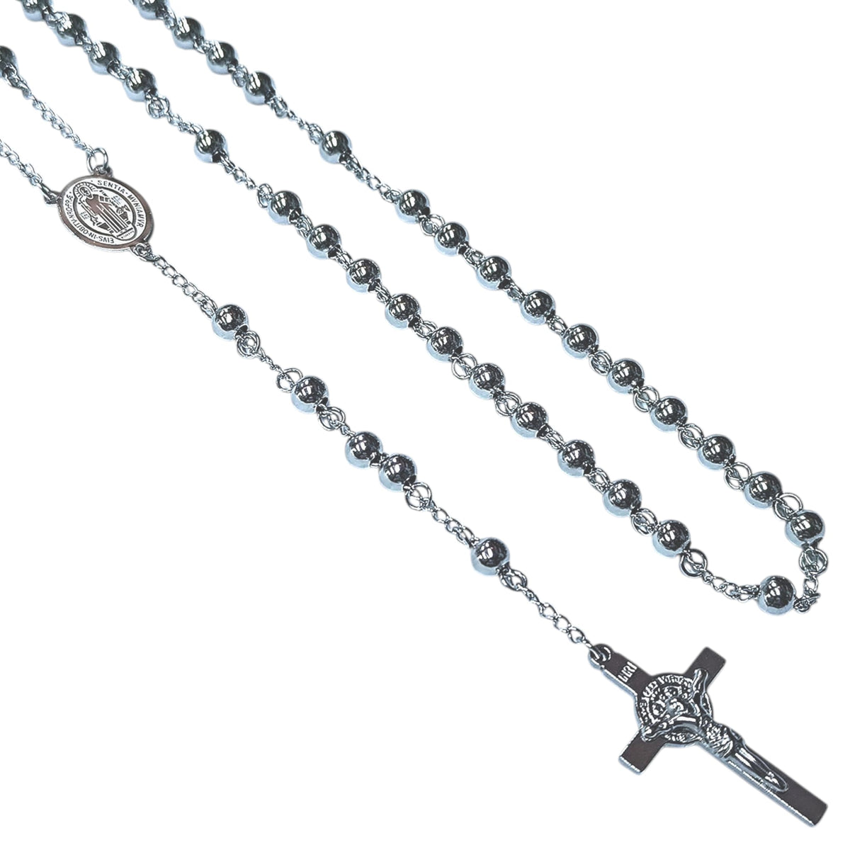 Collar Acero Rosario Bolas 6 mm 600103616