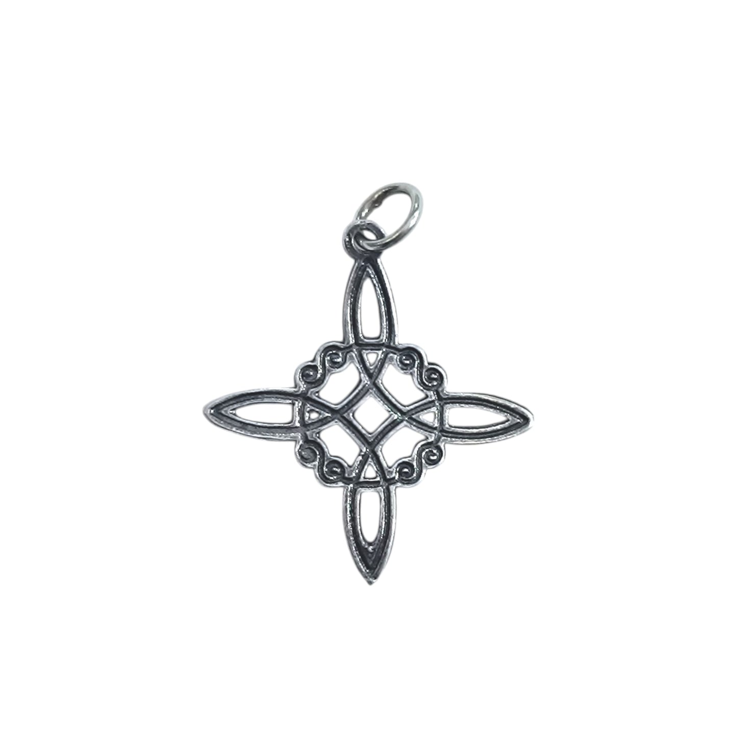 Colgante En Plata 925 Nudo De Bruja 26 mm Aporx 400803470